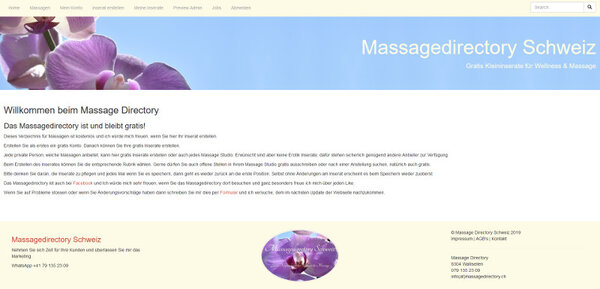 Massage Directory Schweiz